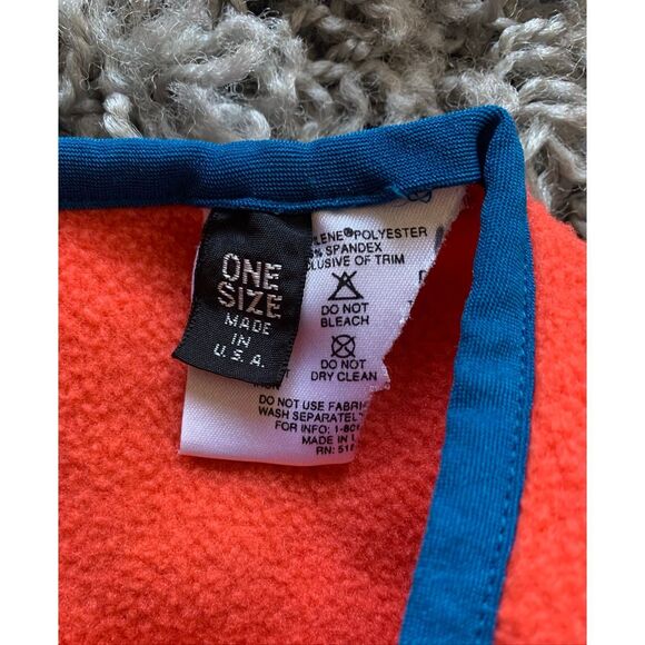 Patagonia orange Fleece Neck Gaiter Balaclava WINTER adult O/S - Picture 3 of 4
